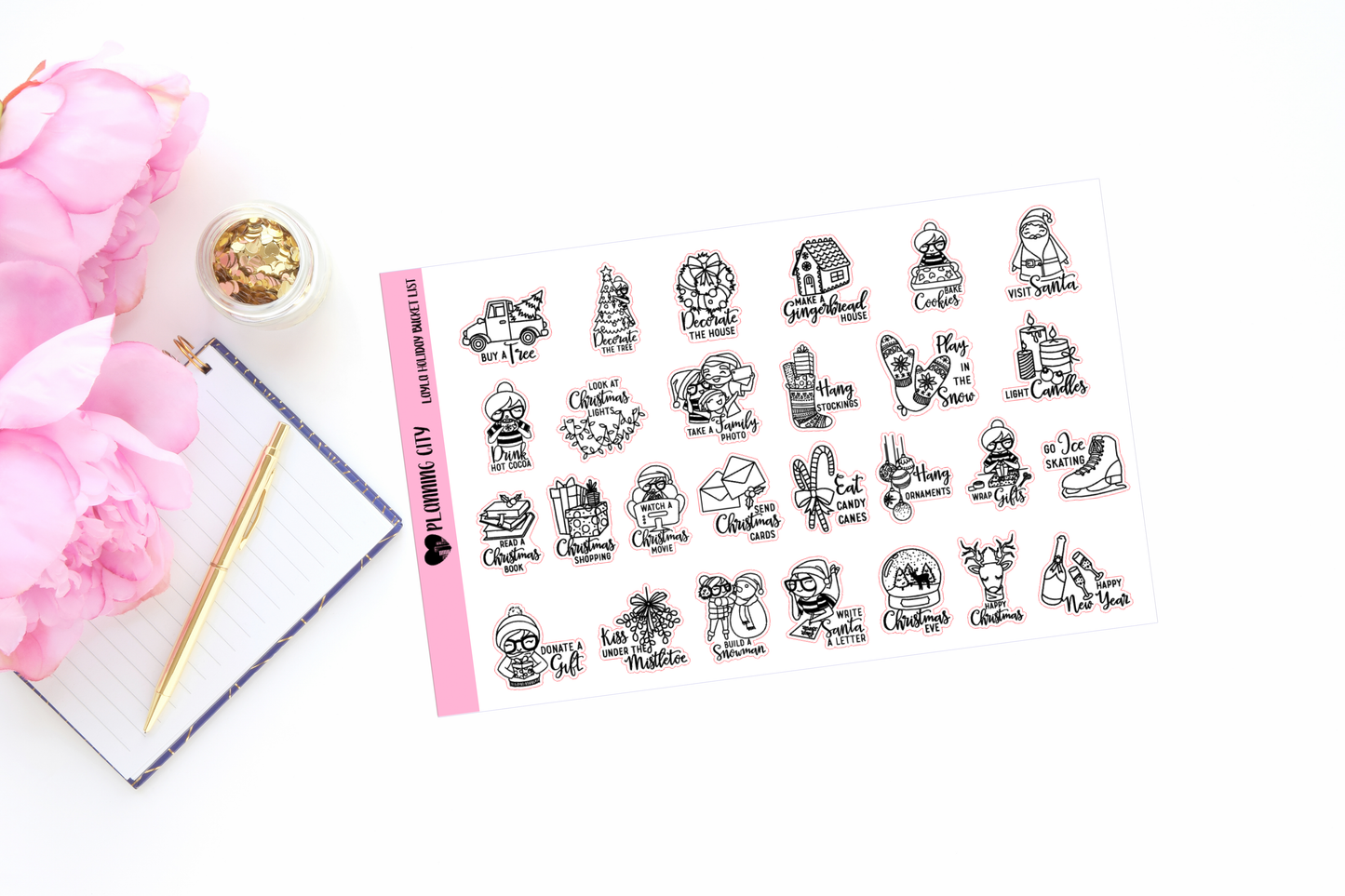 Layla Holiday Bucket List Clear II Foiled Icon