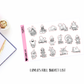 Layla's Fall Bucket List Foiled Planner Stickers