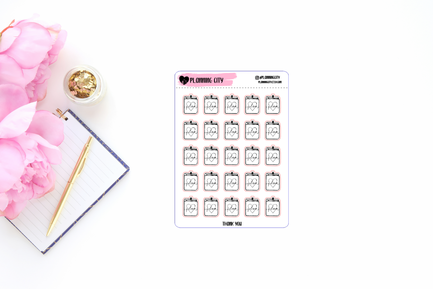 Layla's Planner Clear Foiled