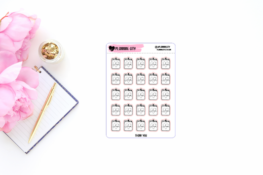 Layla's Planner Clear Foiled