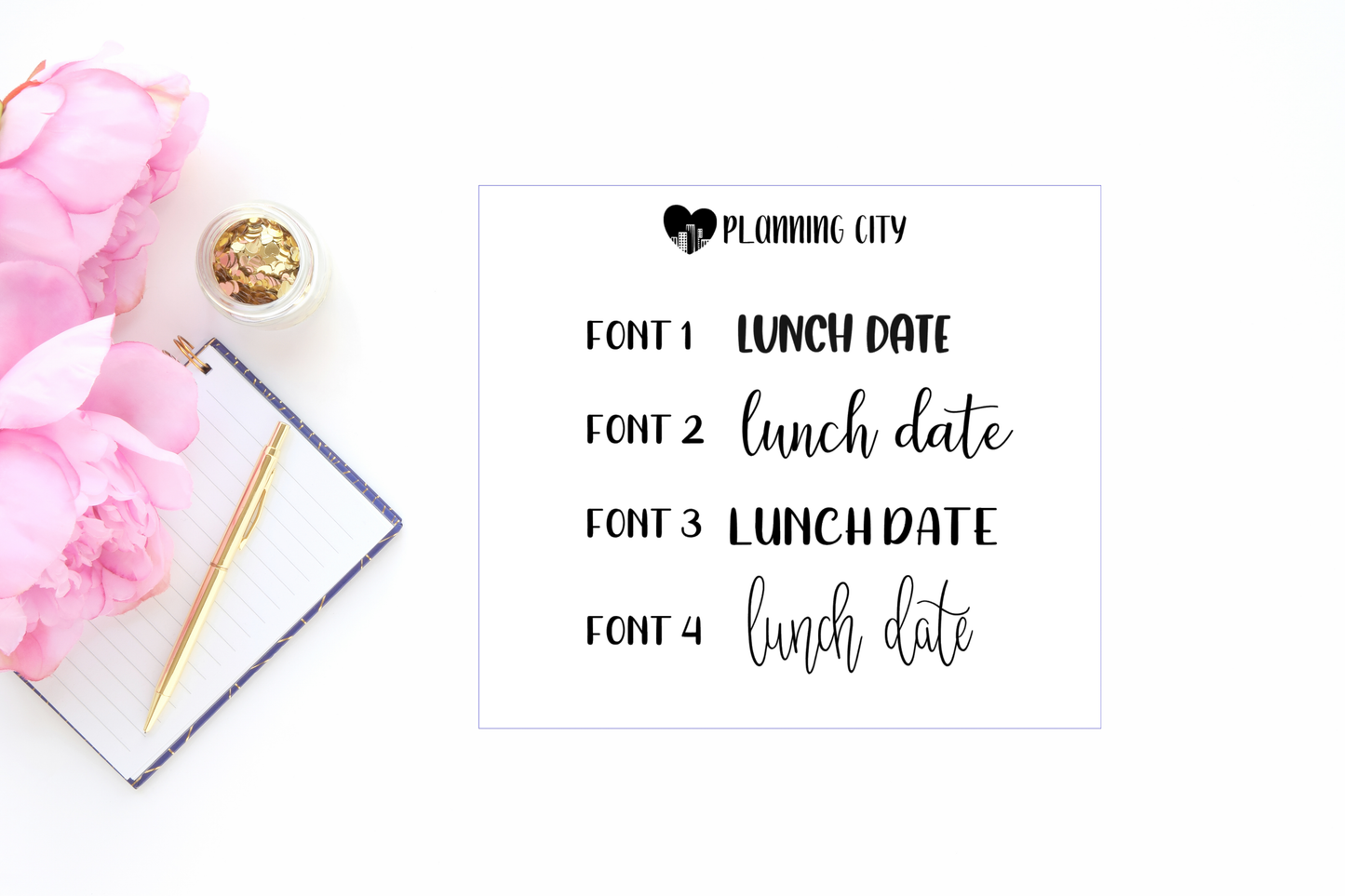 Lunch Date II Foiled Word