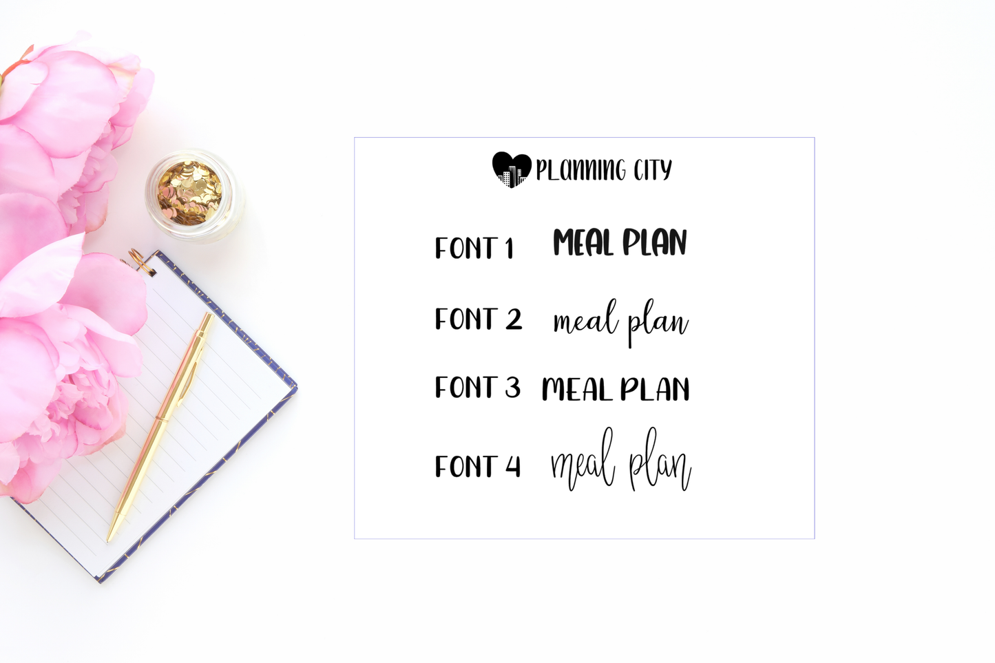 Meal Plan II Foiled Word