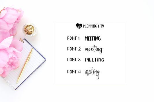 Meeting II Foiled Word