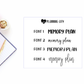 Memory Plan II Foiled Word