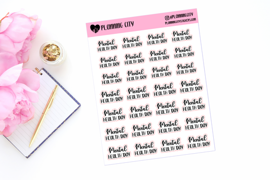 Mental Health Day II Foiled Word