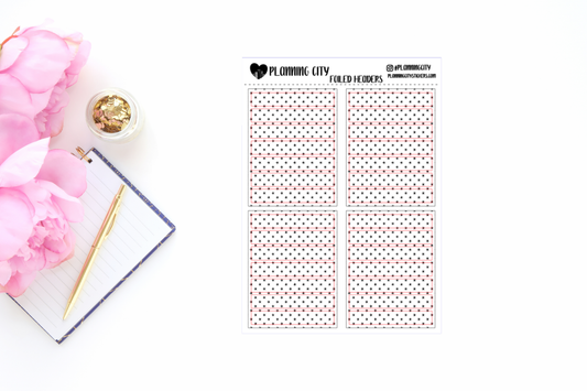 Mini Stars II Foiled Header Overlay