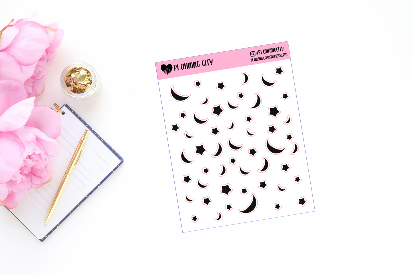 Moons & Stars II Foiled Functional