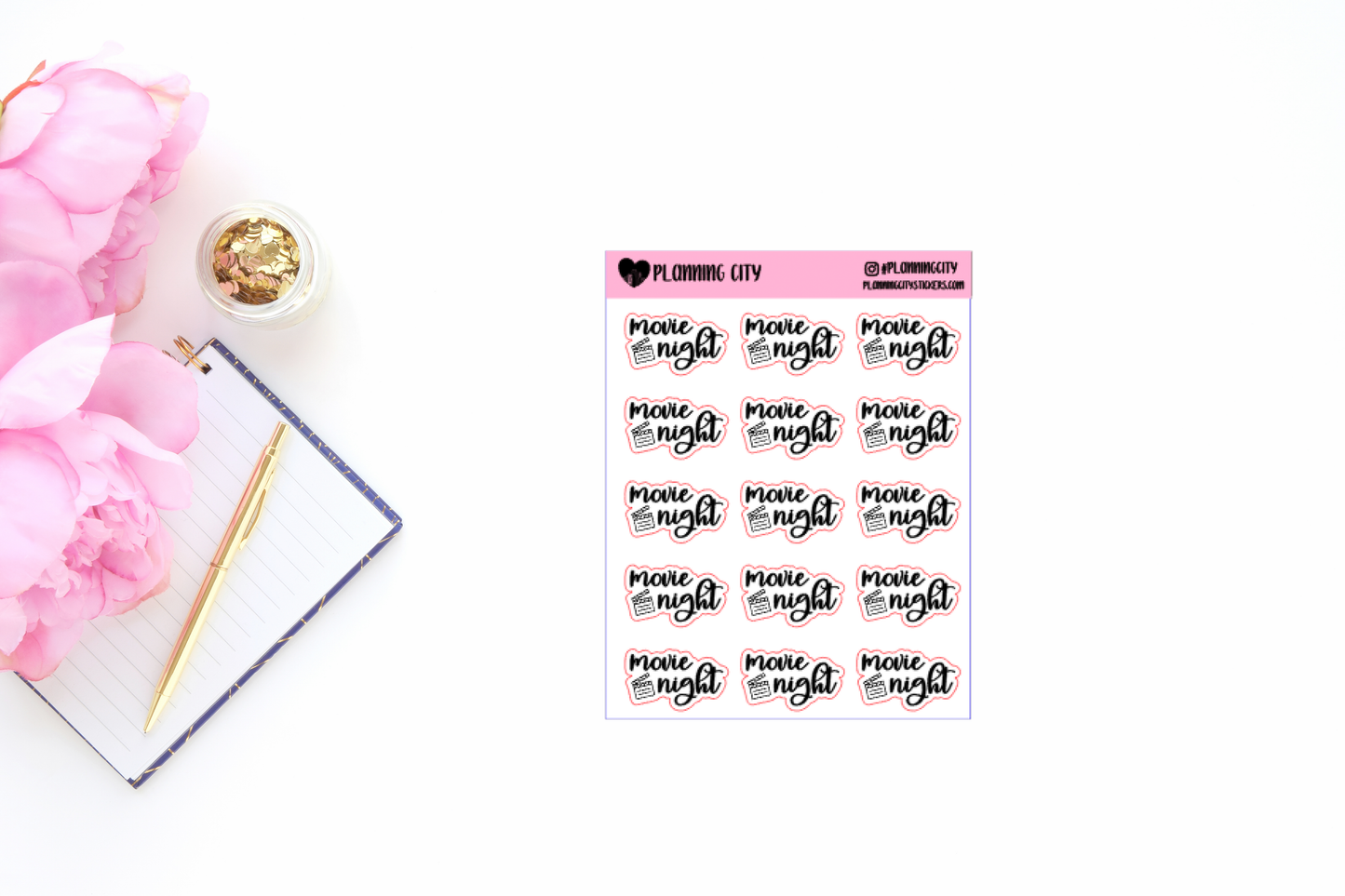Movie Night II Foiled Word