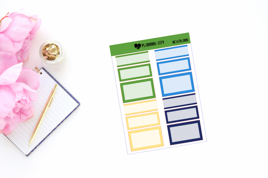Neverland Functional Boxes Add on Planner Stickers