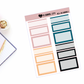 New Beginnings Functional Boxes Add on Planner Stickers
