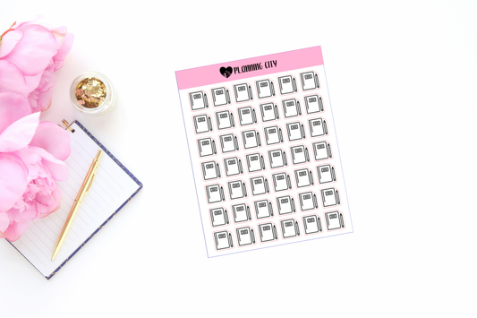 Pencil & Notebook I Foiled Icon