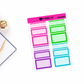 Remember Functional Boxes Add on Planner Stickers