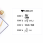 Self Care II Foiled Word