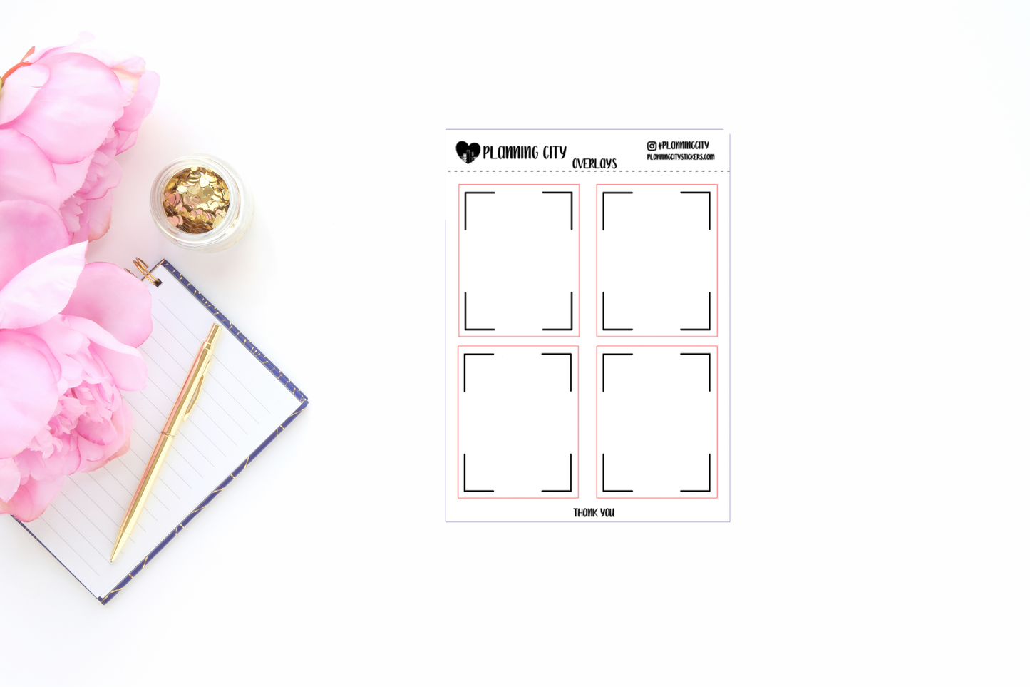 Simple 4 Corner II Foiled Overlay