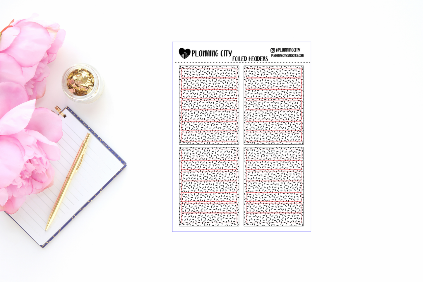 Small Sprinkles II Foiled Header Overlay