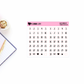 Square Date Dots II Foiled Functional