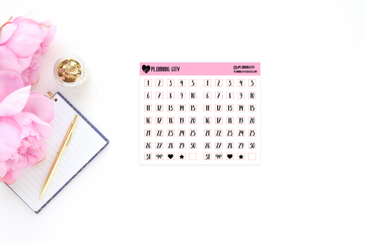 Square Date Dots II Foiled Functional