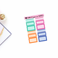 Summer Story Functional Boxes Add on Planner Stickers
