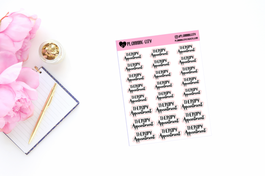 Therapy Appointment II Foiled Word