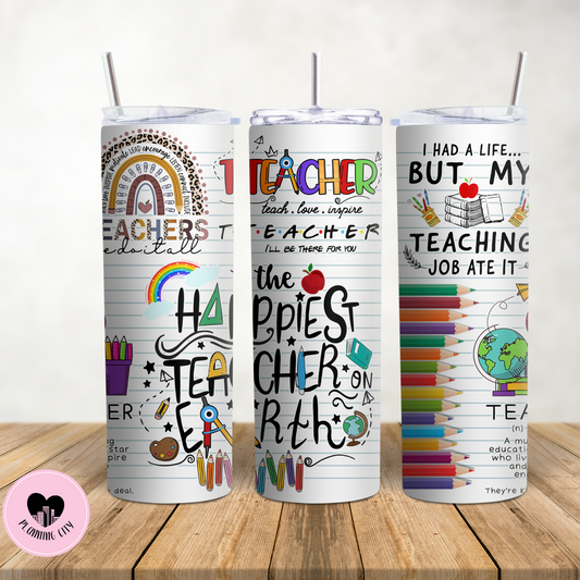 Happy Teacher 20 Oz Tumbler