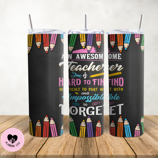 Awesome Teacher 20 Oz Tumbler