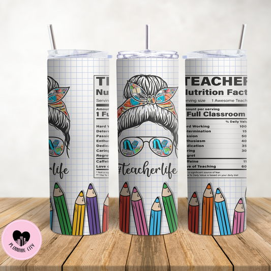 #Teacher Life 20 Oz Tumbler