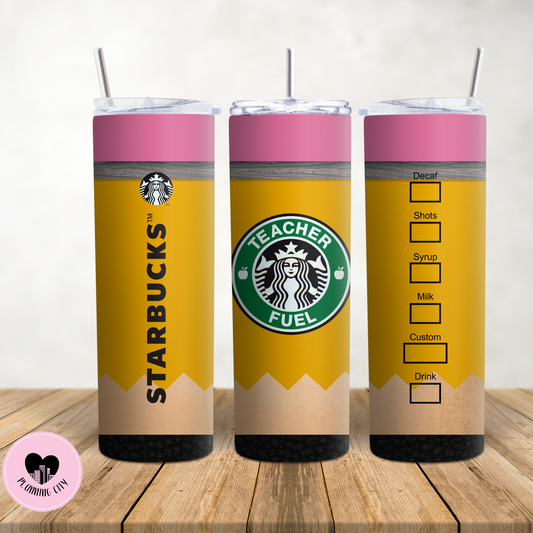 Pencil 20 Oz Tumbler