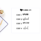 Upload II Foiled Word