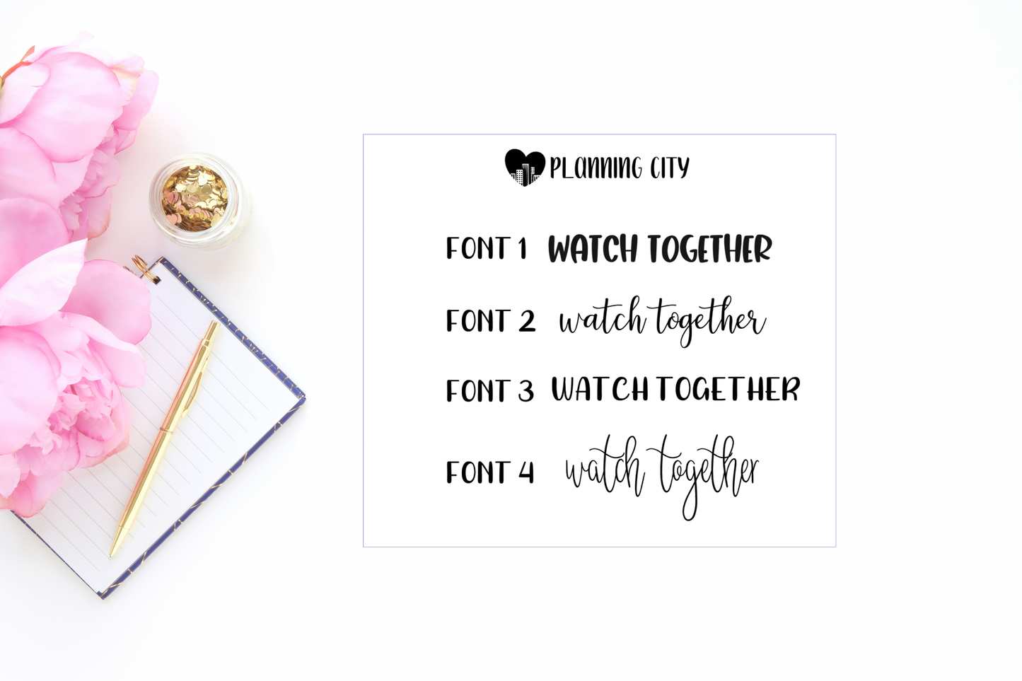 Watch Together II Foiled Word