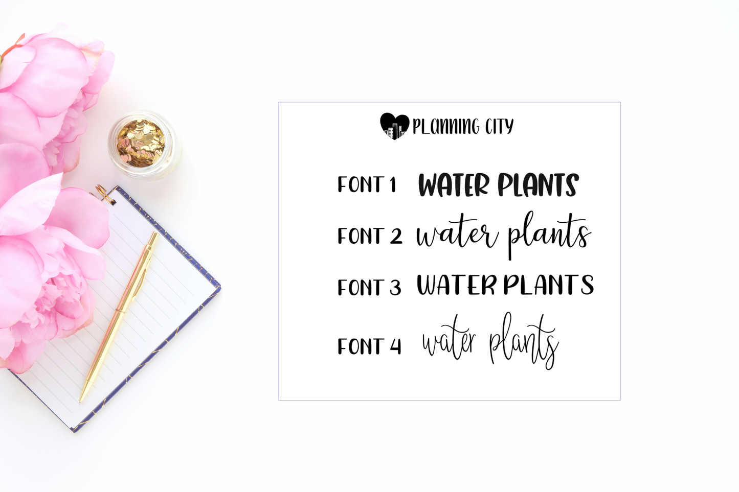 Water Plants II Foiled Word
