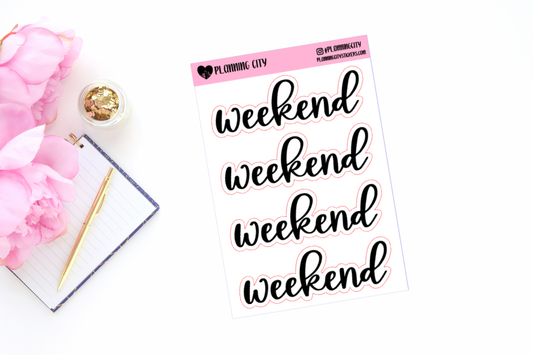 Weekend V1 II Foiled Word