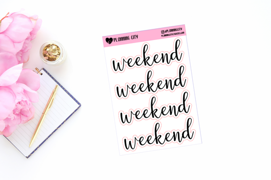 Weekend V2 II Foiled Word