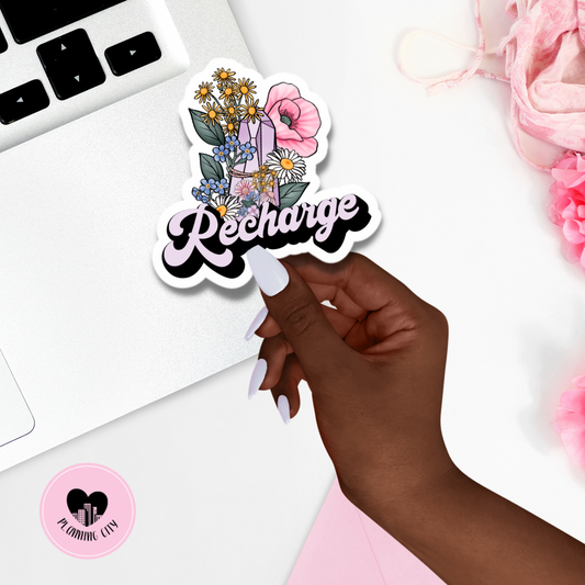Recharge II Vinyl Die Cut Sticker